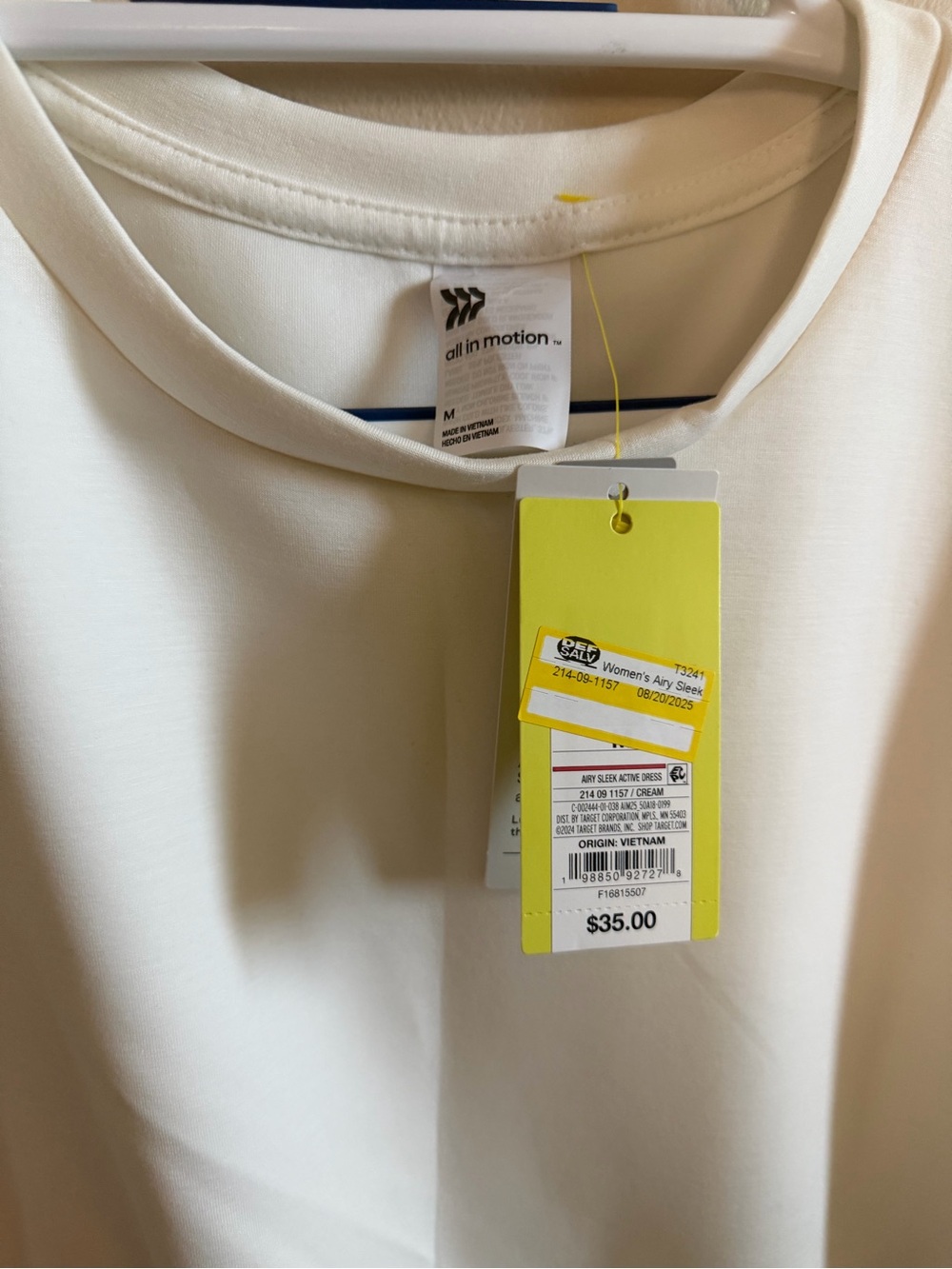 all in motion Cream Sleeveless Shift Top - Picture 2 of 2